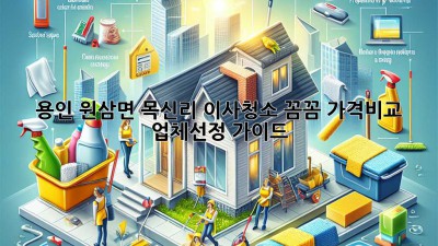 용인 원삼면 목신리 이사청소: 꼼꼼 가격비교 & 업체선정 가이드