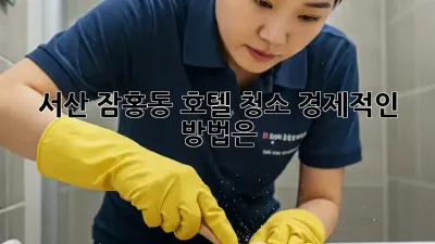 서산 잠홍동 호텔 청소🧹✨ 경제적인 방법은?